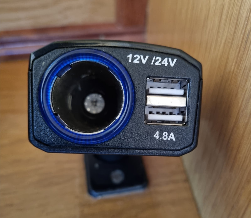 The 12 volt power for the TV